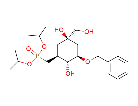 ((1S,2R,3R,5R)-3-Benzyloxy-2,5-dihydroxy-5-hydroxymethyl-cyclohexylmethyl)-phosphonic acid diisopropyl ester
