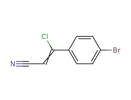 Molecular Structure of 78583-87-6 (3-(4-BROMOPHENYL)-3-CHLOROACRYLONITRILE)