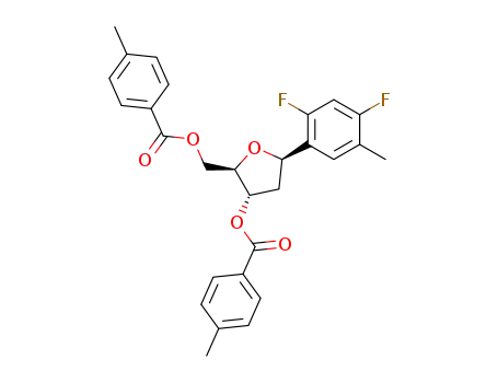 1',2'-Dideoxy-1'-(2,4-difluorotoluyl)-3',5'-di-O-toluoyl-β-D-ribofuranose