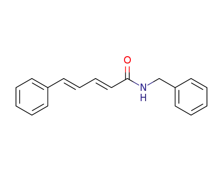 Molecular Structure of 142039-55-2 (2,4-Pentadienamide, 5-phenyl-N-(phenylmethyl)-, (2E,4E)-)