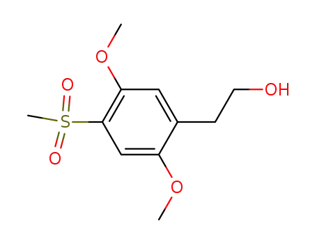 Molecular Structure of 904311-61-1 (Benzeneethanol, 2,5-dimethoxy-4-(methylsulfonyl)-)
