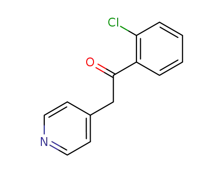 Molecular Structure of 216076-11-8 (1-(2-CHLORO-PHENYL)-2-PYRIDIN-4-YL-ETHANONE)