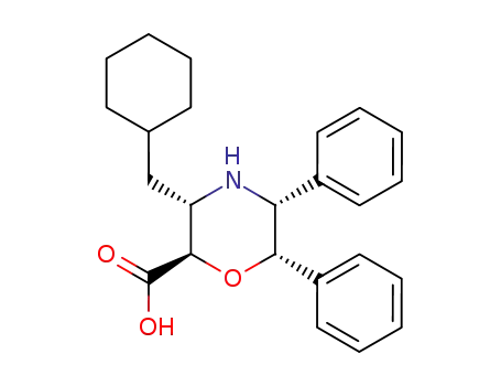 (2R,3S,5R,6S)-3-cyclohexylmethyl-5,6-diphenyl-morpholine-2-carboxylic acid
