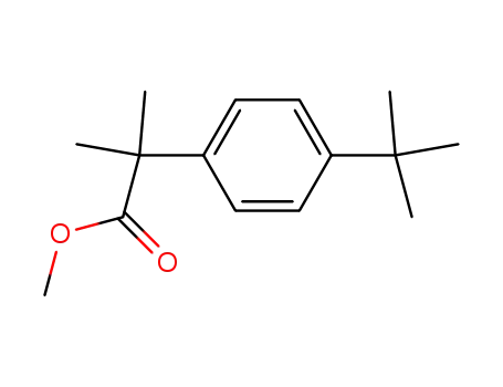 Molecular Structure of 157444-69-4 (2-(4-tert-Butyl-phenyl)-2-Methyl-propionic acid Methyl ester)