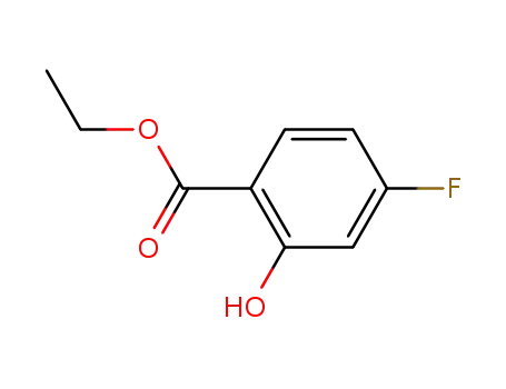 Molecular Structure of 1737-21-9 (Ethyl  2-Hydroxy-4-fluorobenzoate)