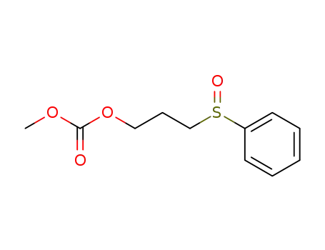 Molecular Structure of 100591-52-4 (methyl 3-(phenylsulfinyl)propylcarbonate)