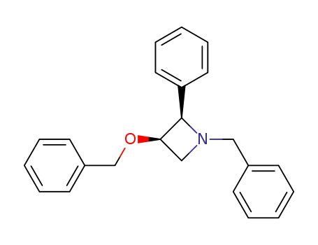 Molecular Structure of 86863-69-6 ((2R,3R)-1-Benzyl-3-benzyloxy-2-phenyl-azetidine)