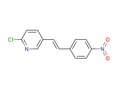 Molecular Structure of 938435-66-6 ((E)-2-chloro-5-(4-nitrostyryl)pyridine)