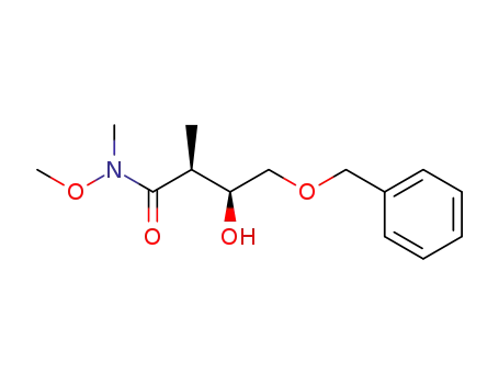 Butanamide, 3-hydroxy-N-methoxy-N,2-dimethyl-4-(phenylmethoxy)-,
(2S,3S)-