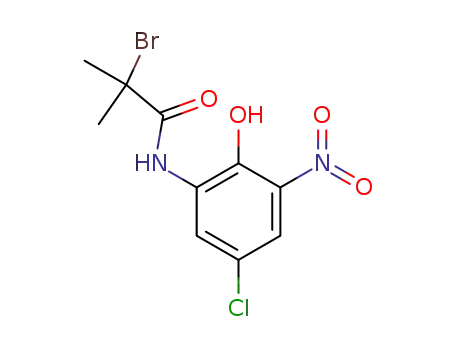 2-bromo-<i>N</i>-(5-chloro-2-hydroxy-3-nitro-phenyl)-2-methyl-propionamide