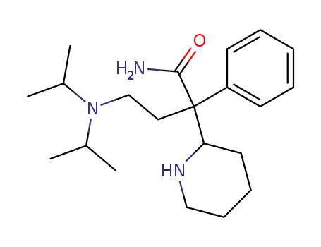 α-[2-[bis(1-methylethyl)amino]ethyl]-α-phenyl-2-piperidineacetamide