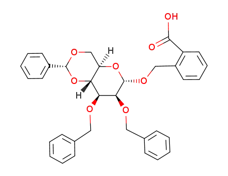 2-(hydroxycarbonyl)benzyl 2,3-di-O-benzyl-4,6-O-benzylidene-α-D-mannopyranoside