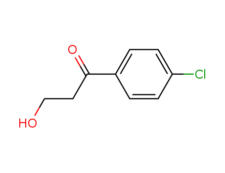 Molecular Structure of 33348-74-2 (1-Propanone, 1-(4-chlorophenyl)-3-hydroxy-)