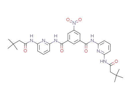 Molecular Structure of 717111-02-9 (N,N'-bis[6-(3,3-dimethylbutyrylamino)pyridin-2-yl]-5-nitro-isophthalamide)
