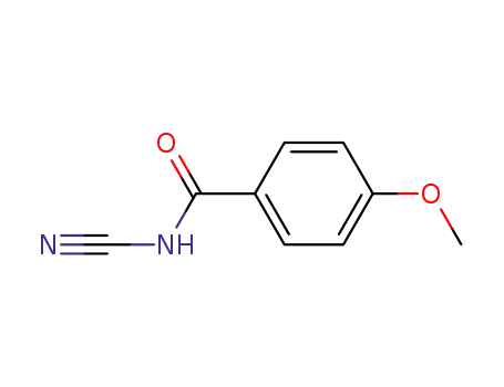Molecular Structure of 62995-74-8 (Benzamide, N-cyano-4-methoxy-)