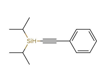Molecular Structure of 317374-19-9 (Silane, bis(1-methylethyl)(phenylethynyl)-)