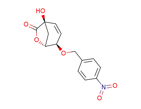 6-Oxabicyclo[3.2.1]oct-2-en-7-one,
1-hydroxy-4-[(4-nitrophenyl)methoxy]-, (1R,4R,5R)-