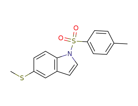 1H-Indole, 1-[(4-methylphenyl)sulfonyl]-5-(methylthio)-