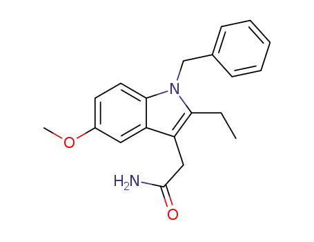 2-Ethyl-5-methoxy-1-(phenylmethyl)-1H-indole-3-acetamide