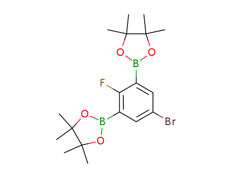 Molecular Structure of 942069-49-0 (5-Bromo-2-fluoro-1,3-phenylenediboronic acid,bispinacol)