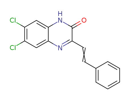 6,7-Dichloro-3-styryl-quinoxalin-2-ol