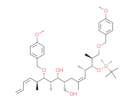 (3Z,5S,6S,7S,8R,9R,11Z,13S,14R,15S)-14-(t-butyldimethylsilyloxy)-6,16-bis(p-methoxybenzyloxy)-9-(hydroxymethyl)-5,7,11,13,15-pentamethylhexadeca-1,3,11-trien-8-ol