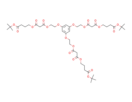 1,3,5-tris-(2-(3-(t-butoxycarbonyl)propylmalonyl)ethoxy)benzene