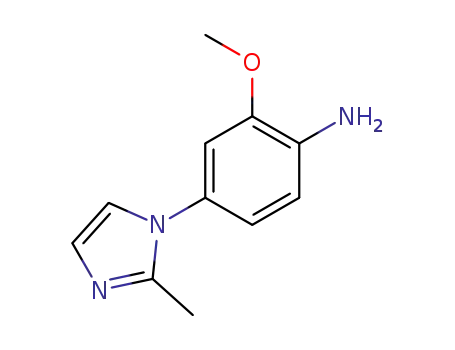 Benzenamine, 2-methoxy-4-(2-methyl-1H-imidazol-1-yl)-