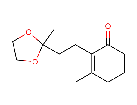 3-methyl-2-(2-(2-methyl-1,3-dioxolan-2-yl)ethyl)cyclohex-2-enone