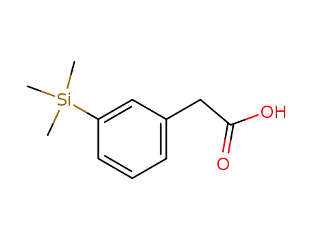Molecular Structure of 5112-64-1 (Benzeneacetic acid, 3-(trimethylsilyl)-)