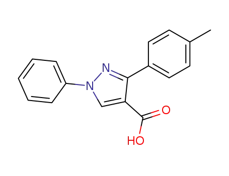 Molecular Structure of 380910-52-1 (1-PHENYL-3-P-TOLYL-1H-PYRAZOLE-4-CARBOXYLIC ACID)