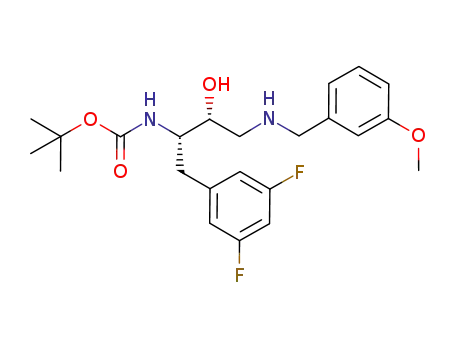(1S,2R)-[1-(3,5-difluorobenzyl)-2-hydroxy-3-(3-methoxybenzylamino)propyl]-carbamic acid tert-butyl ester