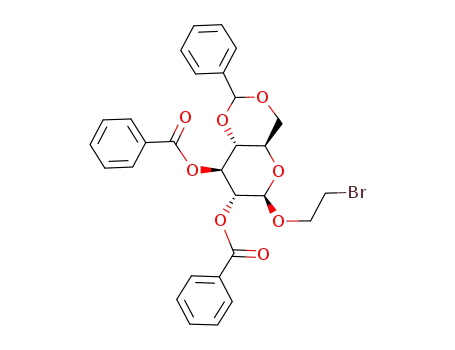 2-bromoethyl 2,3-di-O-benzoyl-4,6-O-benzylidene-β-D-glucopyranoside