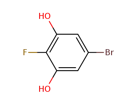 Molecular Structure of 570391-16-1 (5-Bromo-2-fluororesorcinol, 5-Bromo-1,3-dihydroxy-2-fluorobenzene)