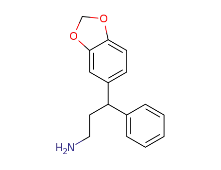 Molecular Structure of 330833-79-9 (3-BENZO[1,3]DIOXOL-5-YL-3-PHENYL-PROPYLAMINE)