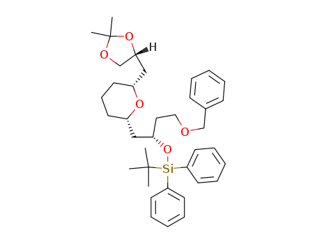 {(S)-3-Benzyloxy-1-[(2S,6R)-6-((R)-2,2-dimethyl-[1,3]dioxolan-4-ylmethyl)-tetrahydro-pyran-2-ylmethyl]-propoxy}-tert-butyl-diphenyl-silane