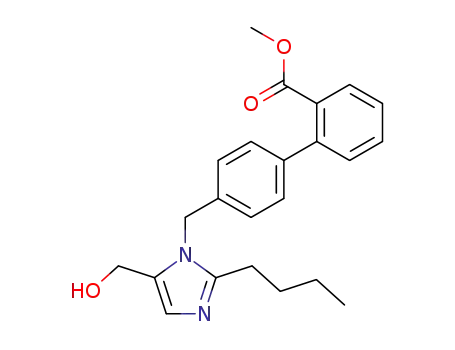 [1,1'-Biphenyl]-2-carboxylic acid,
4'-[[2-butyl-5-(hydroxymethyl)-1H-imidazol-1-yl]methyl]-, methyl ester