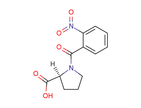 Molecular Structure of 18877-33-3 (N-(2-Nitrobenzoyl)-L-proline)