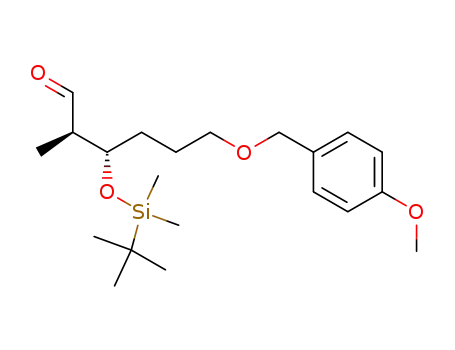 Hexanal,
3-[[(1,1-dimethylethyl)dimethylsilyl]oxy]-6-[(4-methoxyphenyl)methoxy]-2-
methyl-, (2R,3S)-