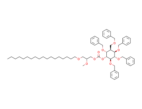 1L-1,3,4,5-O-benzyl-6-deoxy-6-(benzyloxymethyl)-chiro-inositol 2-[benzyl (R)-2-O-methyl-3-O-octadecylcarbonate]