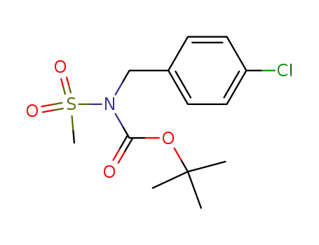 N-(tert-butoxycarbonyl)-N-(4-chlorobenzyl)-methanesulfonamide