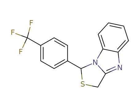 1H,3H-Thiazolo[3,4-a]benzimidazole, 1-[4-(trifluoromethyl)phenyl]-