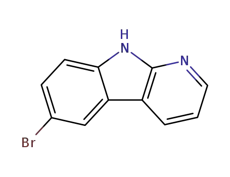 Molecular Structure of 26066-88-6 (6-bromo-9H-pyrido[2,3-b]indole)
