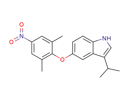 1H-Indole, 5-(2,6-dimethyl-4-nitrophenoxy)-3-(1-methylethyl)-