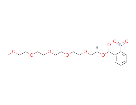 Molecular Structure of 849796-84-5 (2,5,8,11,14-Pentaoxaheptadecan-16-ol, 2-nitrobenzoate, (16S)-)