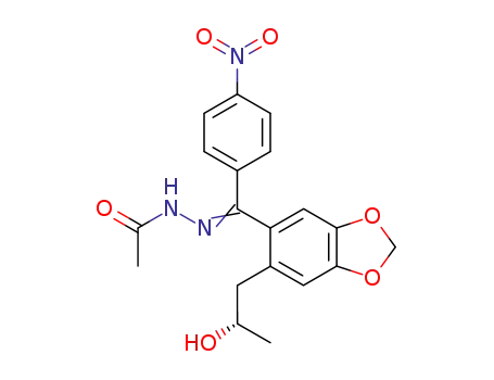 (S)-acetic acid-[[6-(2-hydroxypropyl)-1,3-benzodioxol-5-yl](4-nitrophenyl)methylene]hydrazide