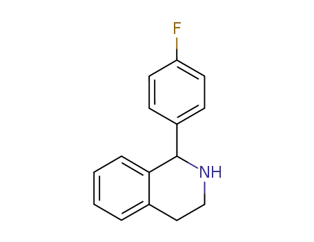 Molecular Structure of 120086-34-2 (1-(4-Fluorophenyl)-1,2,3,4-tetrahydroisoquinoline)