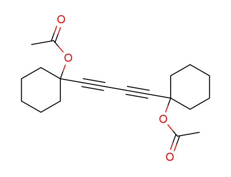 Molecular Structure of 99413-16-8 (Cyclohexanol, 1,1'-(1,3-butadiyne-1,4-diyl)bis-, diacetate)