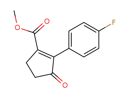 methyl 2-(4-fluorophenyl)-3-oxo-1-cyclopent-1-enecarboxylate