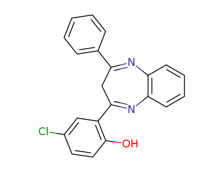 Phenol, 4-chloro-2-(4-phenyl-3H-1,5-benzodiazepin-2-yl)-